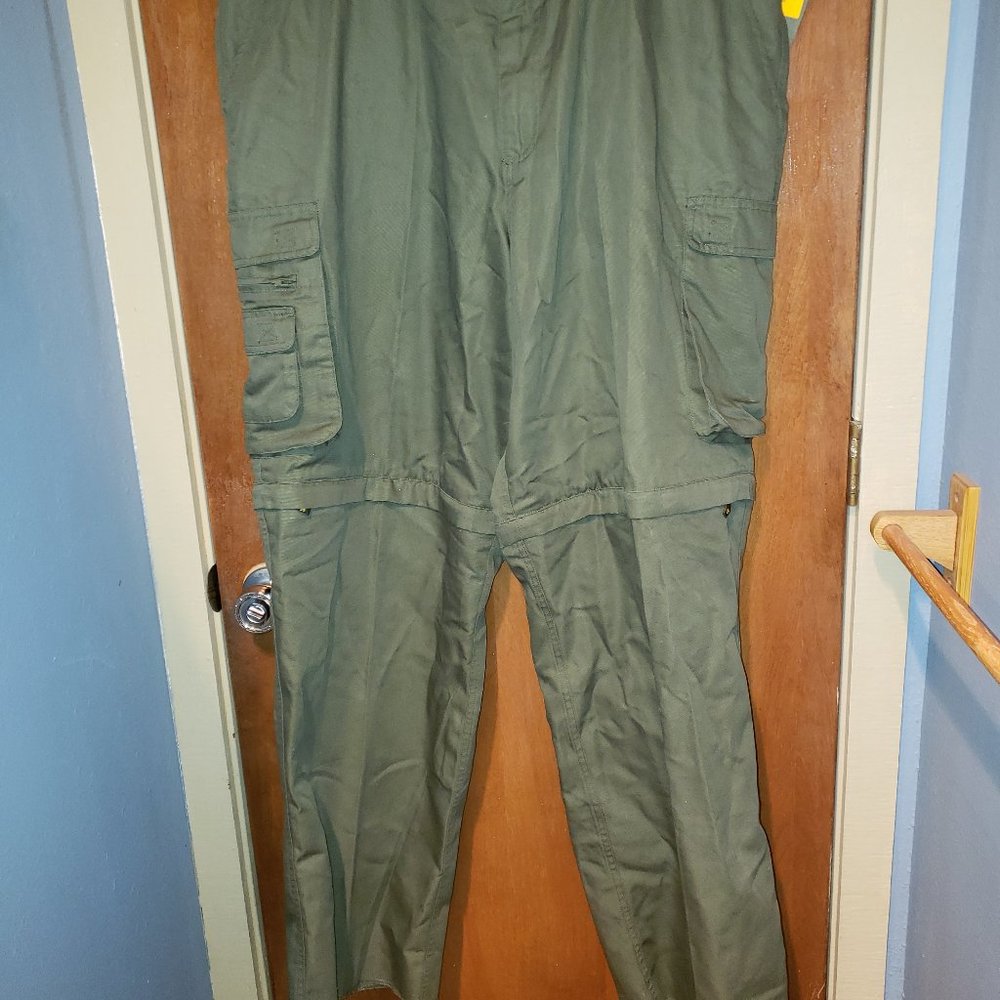 NWT Scouts BSA Men's Uniform Pants Centennial Convertable W-46 Unhemmed